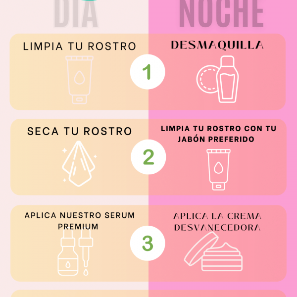 Historia de Instagram Skincare rosa con blanco